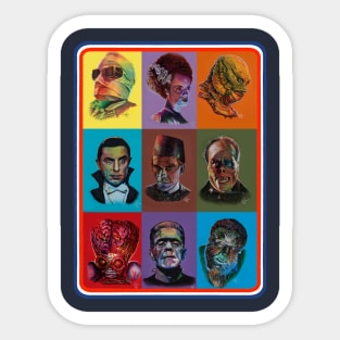 famous monsters Sticker